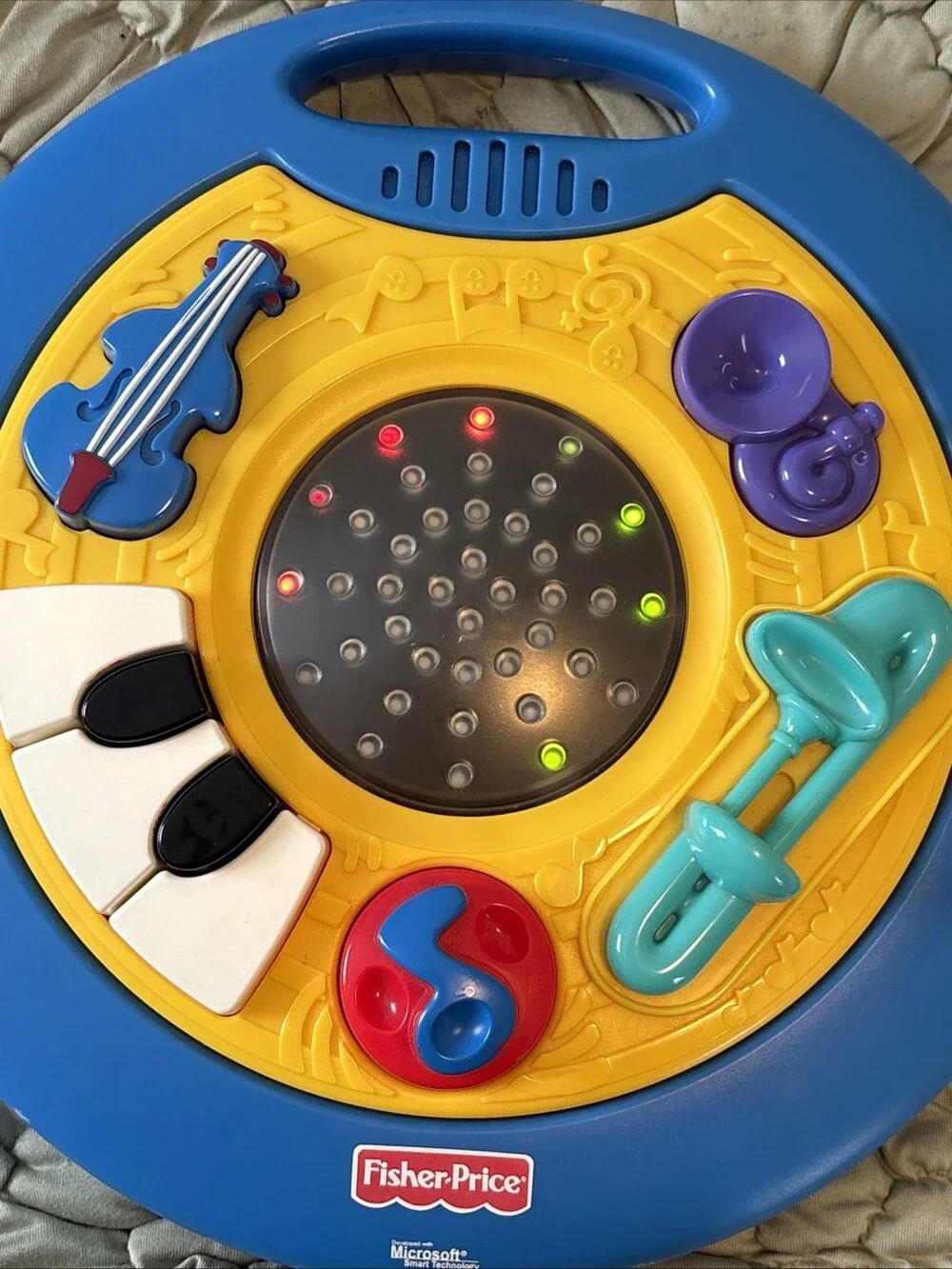 Fisher Price Intelli-Table Interactive Toy Lights Sounds 1999 - Tested Works